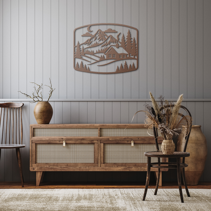 Cozy_Mountain_Lodge_Metal_Art_Copper_Rustic_Hallway_Mockup.png