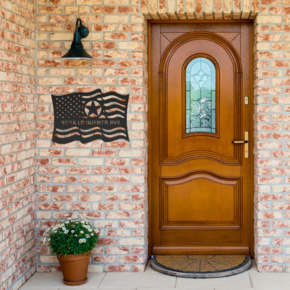 Custom_Army_Star_Flag_Address_Sign_Black_Brick_Entrance_Mockup_15560647