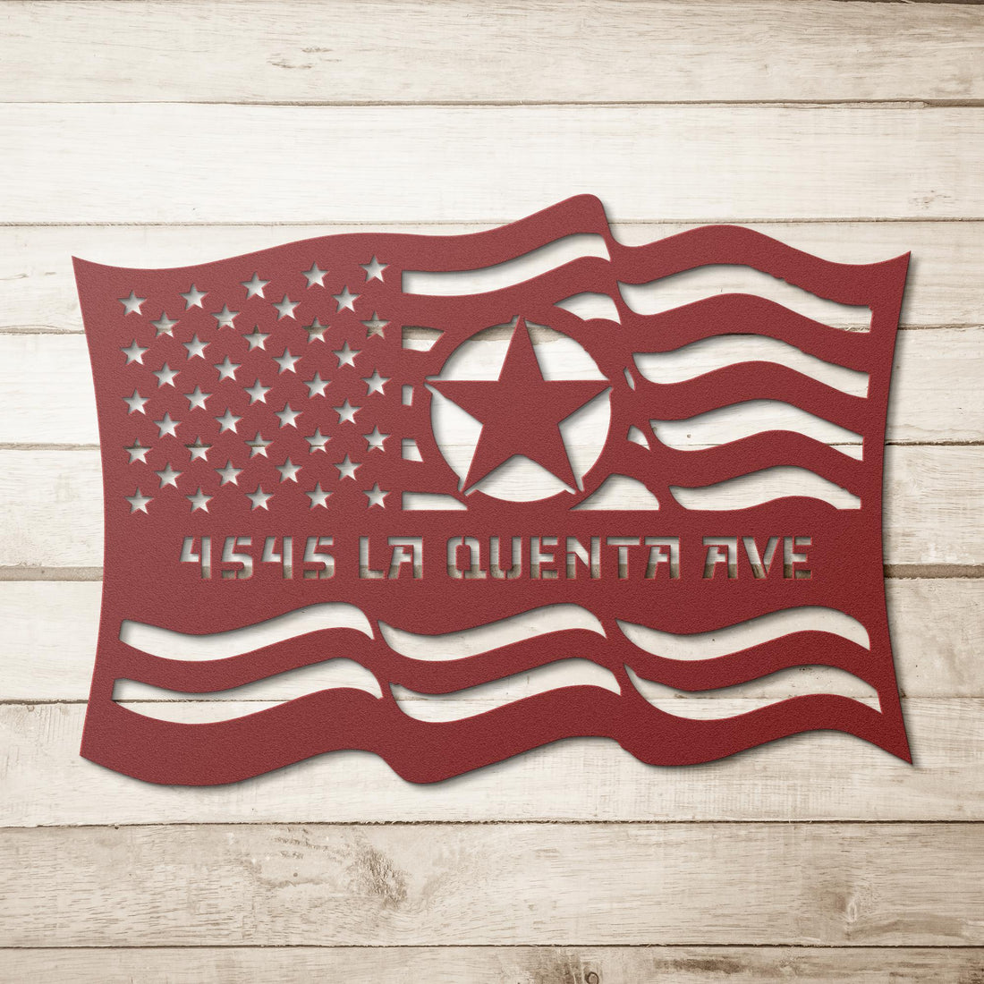 Custom_Army_Star_Flag_Address_Sign_Red_Simple_Wood_BKGD_Mockup_15560651