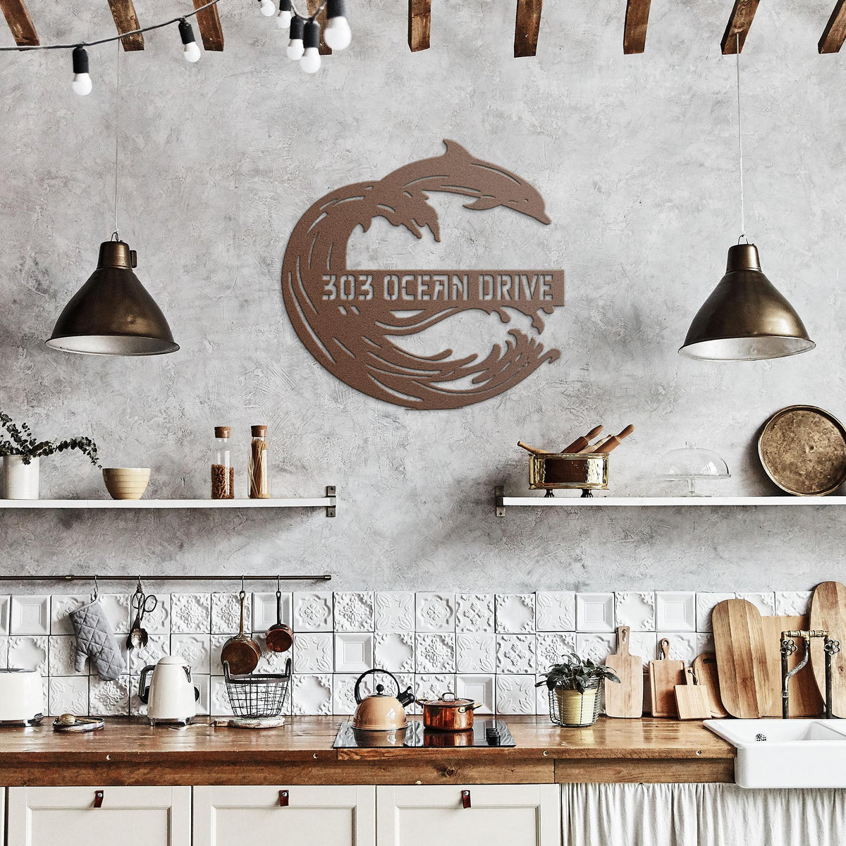 Custom_Dolphin_Bar_Address_Sign_Copper_Rustic_Kitchen_Mockup_15550175