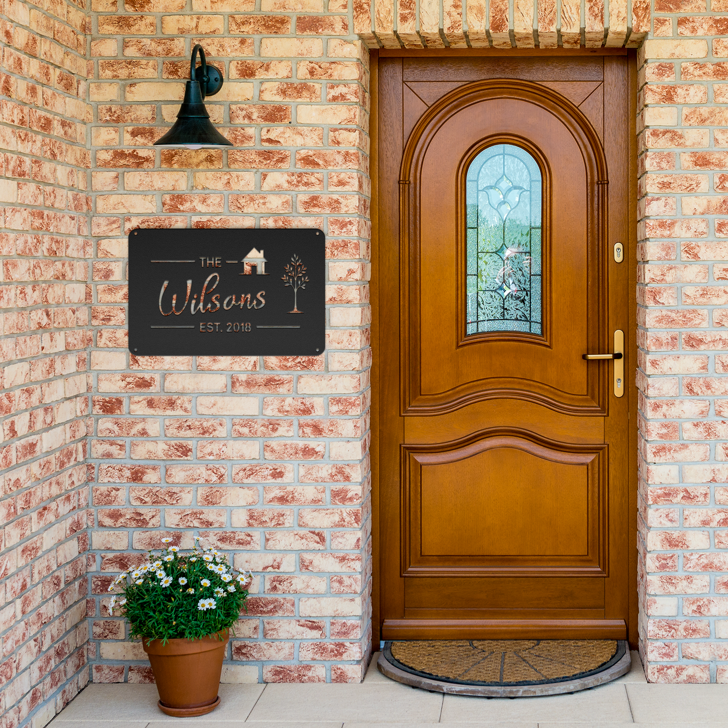 Custom_Family_Name_Metal_Address_Sign_Black_Brick_Entrance_Mockup.png