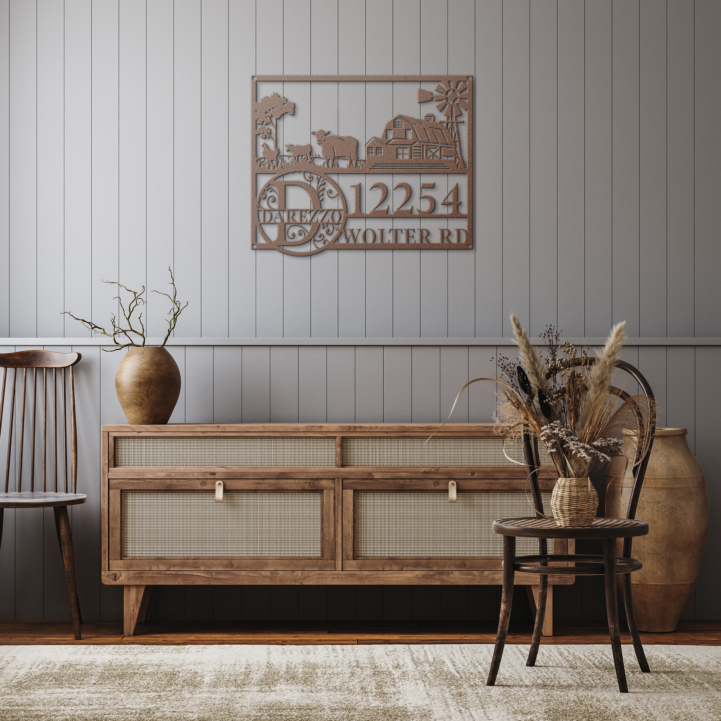 Custom_Farm_Metal_Art_Sign_Copper_Rustic_Hallway_Mockup.png