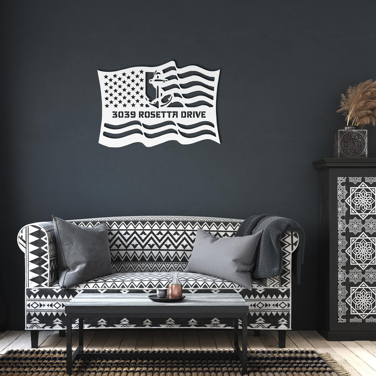 Custom_Navy_Anchor_Address_Sign_White_Dark_Living_Room_Mockup_15560638