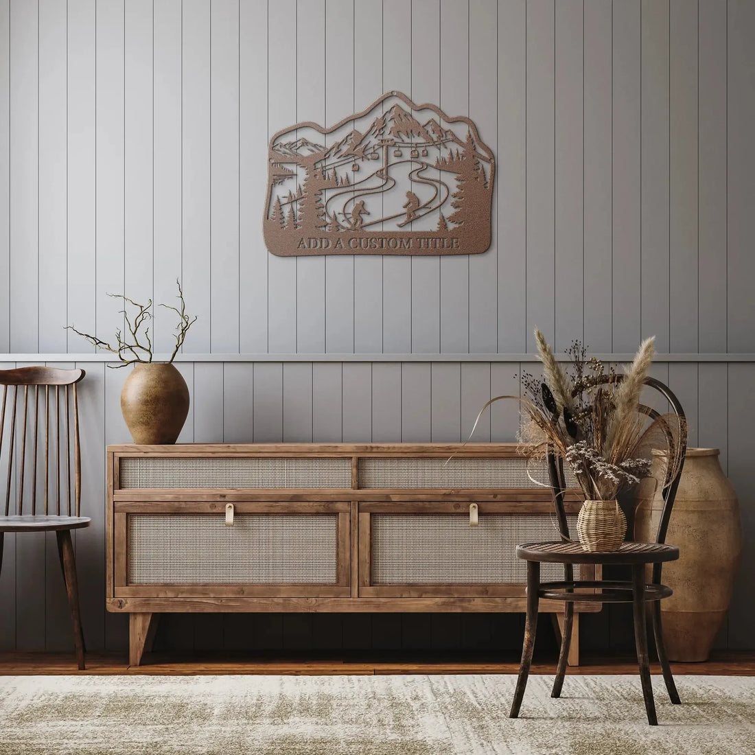 Custom_Ski_Mountain_Metal_Wall_Art_Copper_Rustic_Hallway_Mockup_15399081