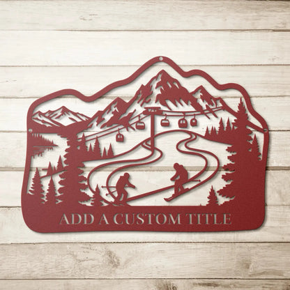 Custom_Ski_Mountain_Metal_Wall_Art_Red_Simple_Wood_BKGD_Mockup_15399076