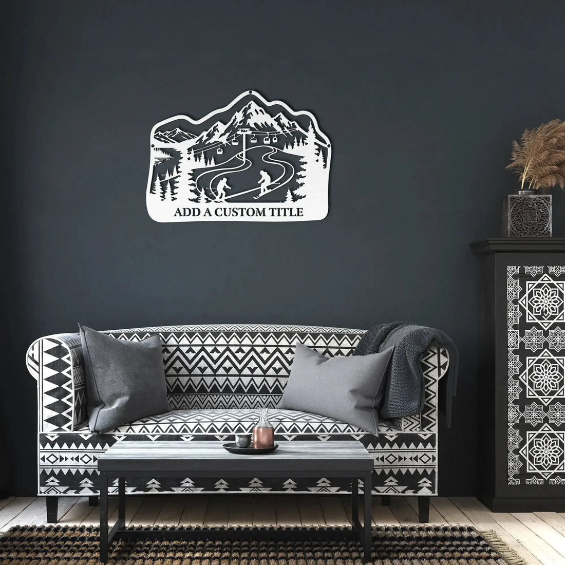 Custom_Ski_Mountain_Metal_Wall_Art_White_Dark_Living_Room_Mockup_15399078