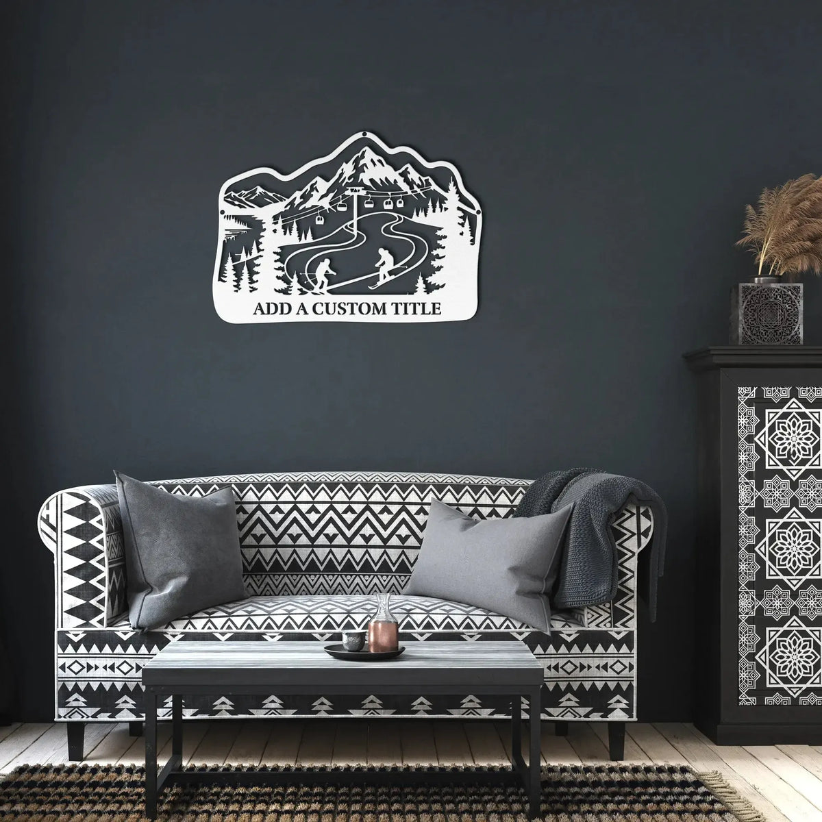 Custom_Ski_Mountain_Metal_Wall_Art_White_Dark_Living_Room_Mockup_15399078