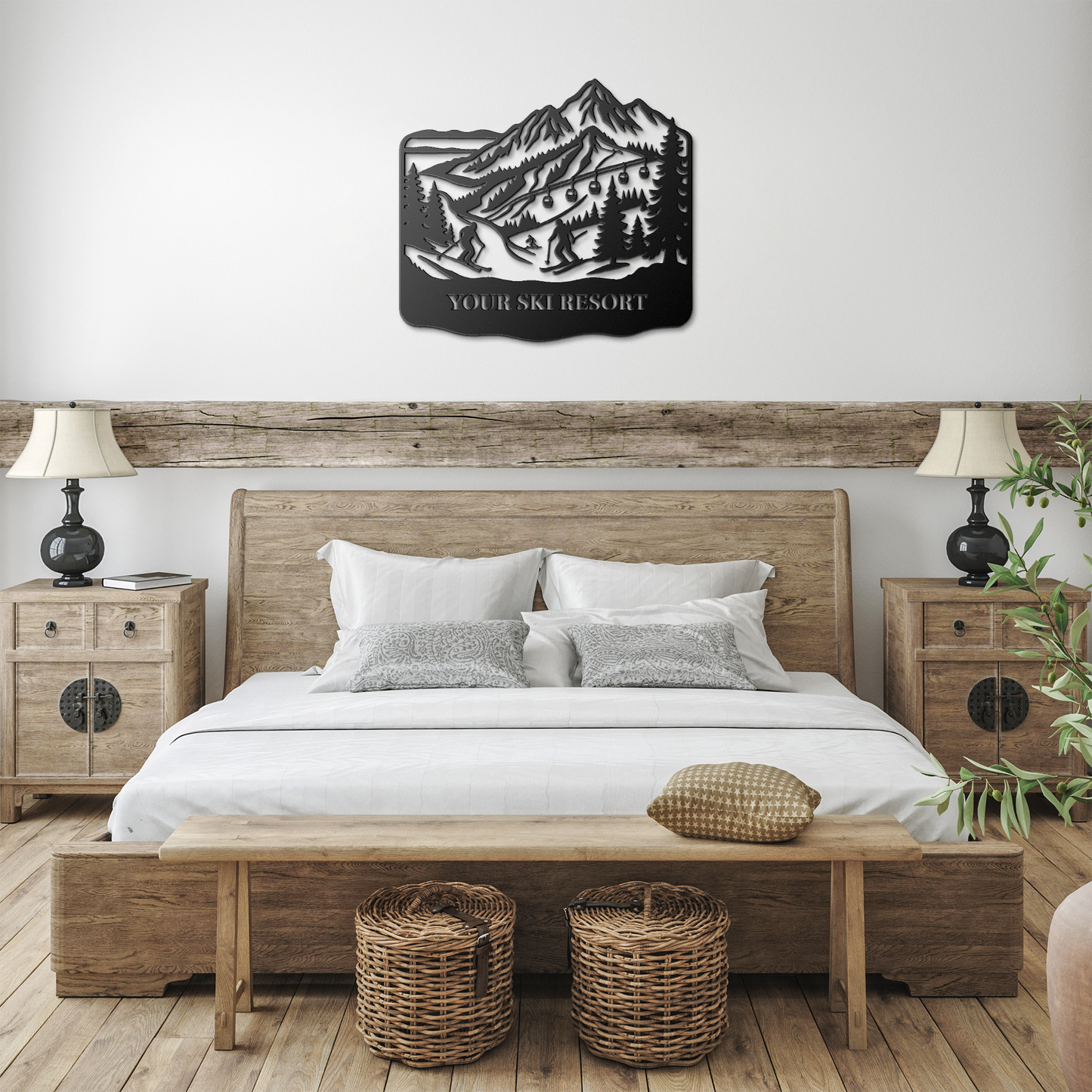 Custom_Ski_Resort_Metal_Wall_Art_Black_Farmhouse_Bedroom_Mockup.png