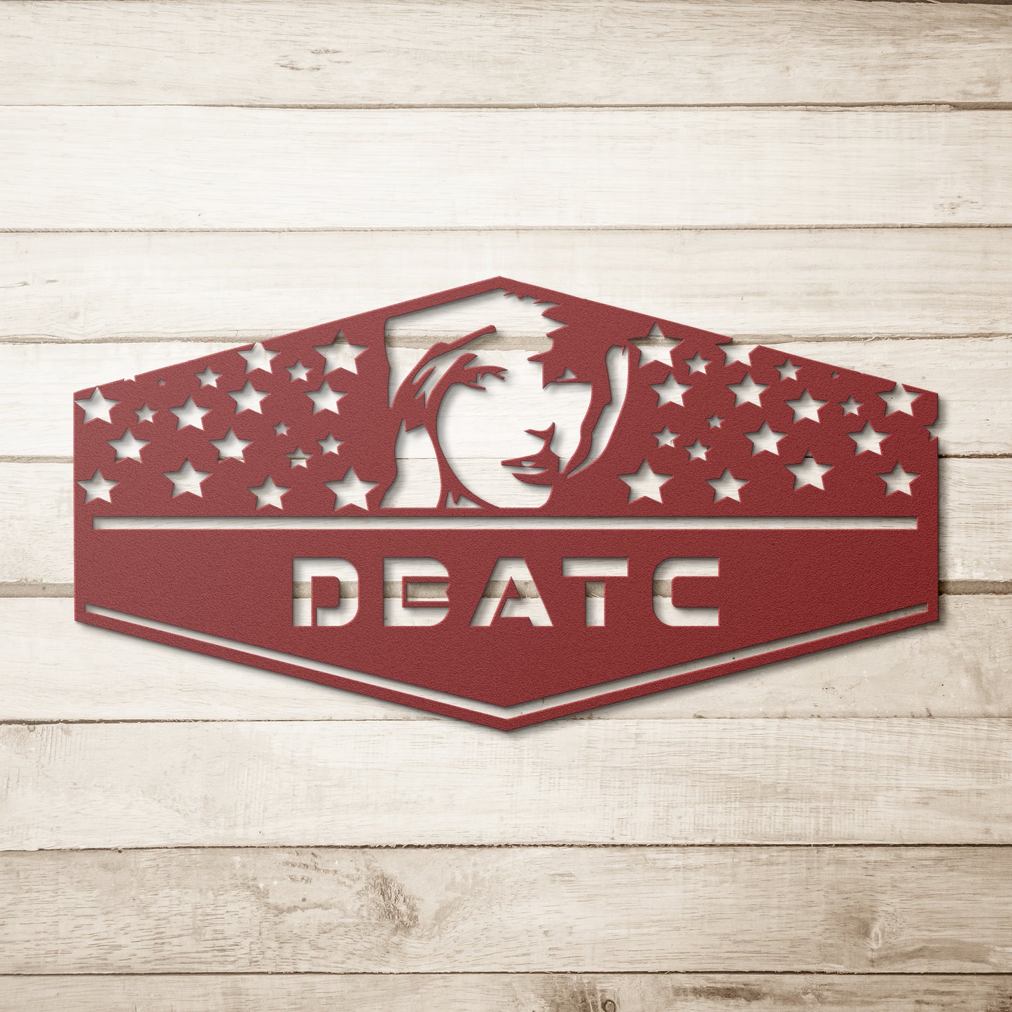Death_By_a_Thousand_Cuts_Metal_Wall_Art_Red_Simple_Wood_BKGD_Mockup.png