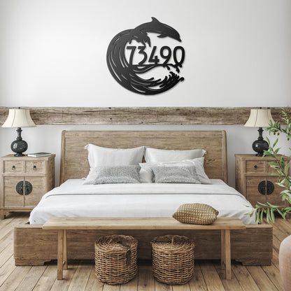 Dolphin_Joy_Address_Sign_Black_Farmhouse_Bedroom_Mockup