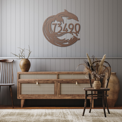 Dolphin_Joy_Address_Sign_Copper_Rustic_Hallway_Mockup.png_15548961