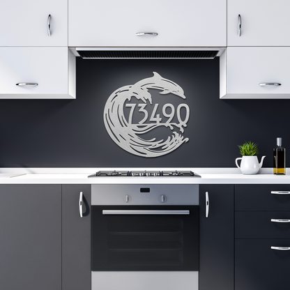 Dolphin_Joy_Address_Sign_Silver_Dark_Kitchen_Mockup.png_15548964