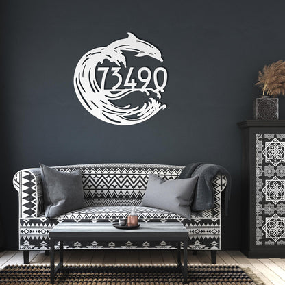 Dolphin_Joy_Address_Sign_White_Dark_Living_Room_Mockup