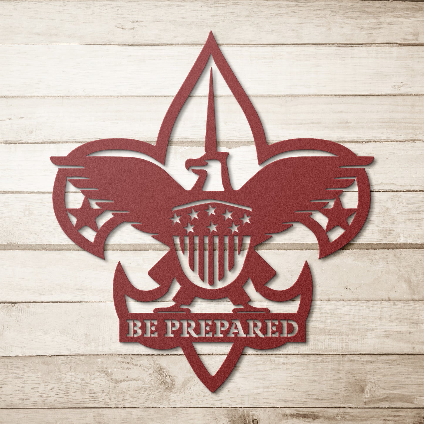 Eagle Scout Be Prepared Metal Art