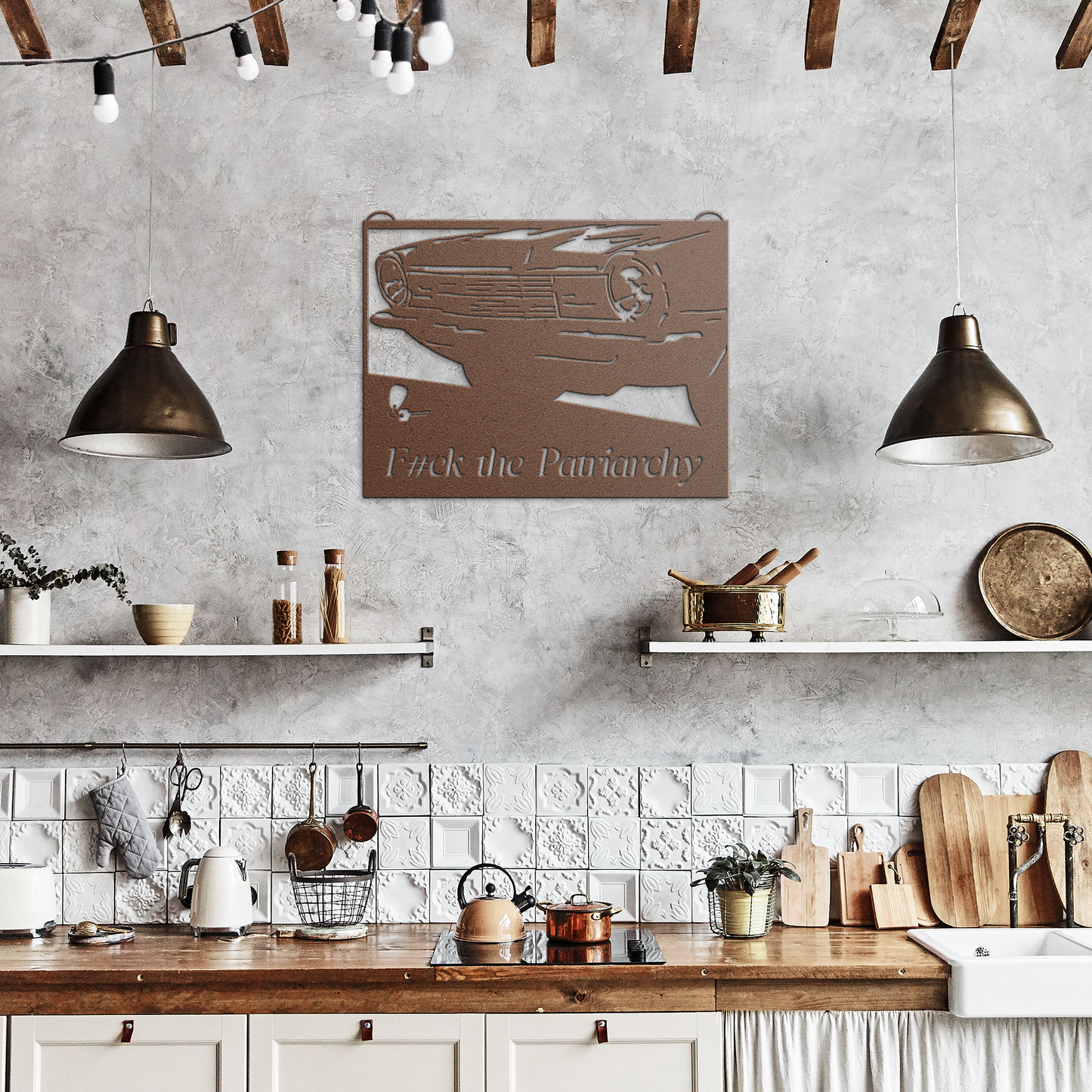 Fck_the_Patriarchy_Car_Keys_Metal_Wall__Copper_Rustic_Kitchen_Mockup.png