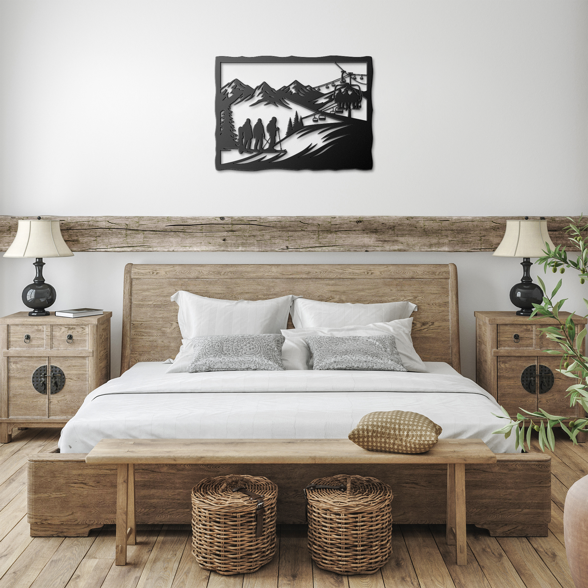 First_Run_of_the_Day_Metal_Wall_Art_Black_Farmhouse_Bedroom_Mockup.png