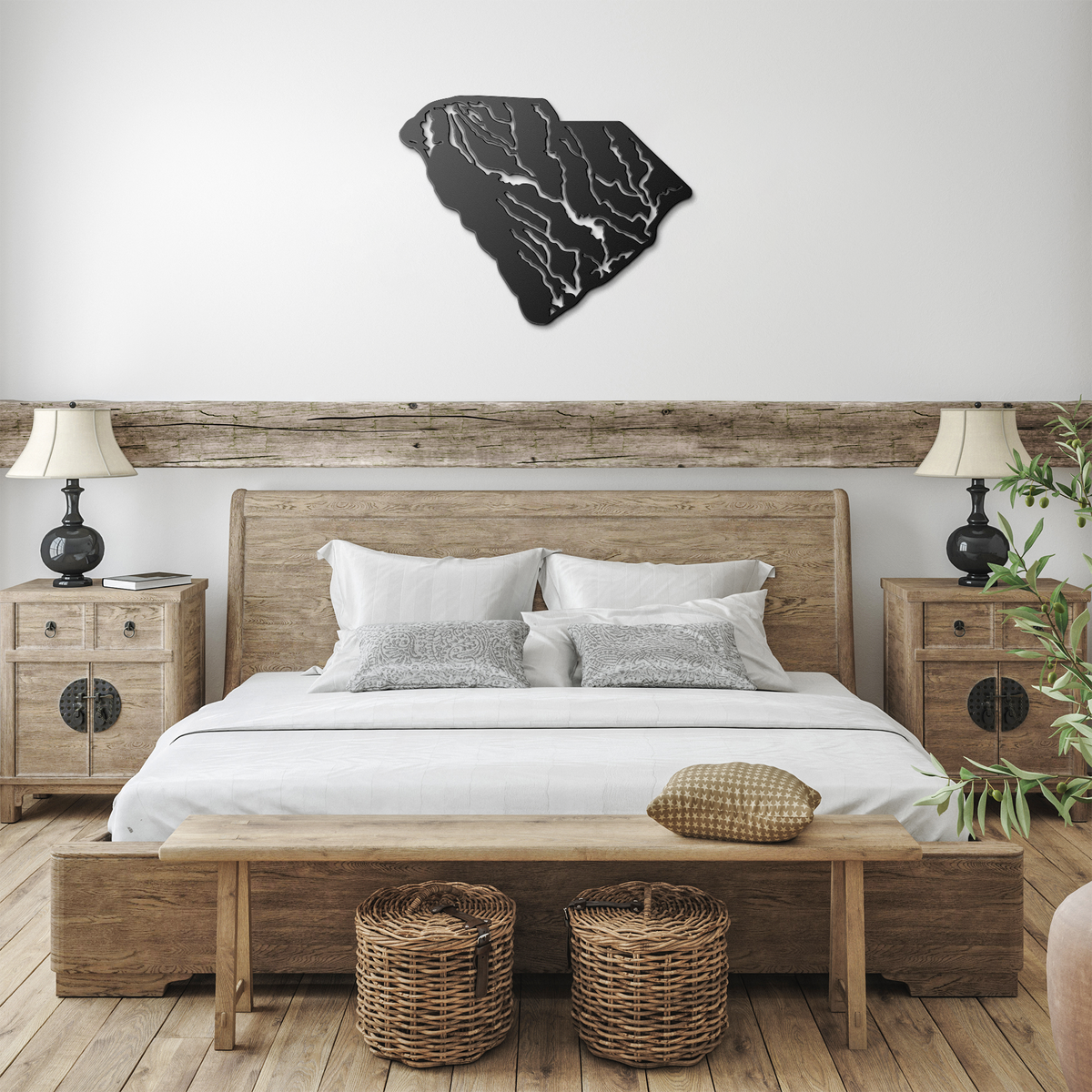Hydrological_map_of_South_Carolina_Metal_Black_Farmhouse_Bedroom_Mockup.png