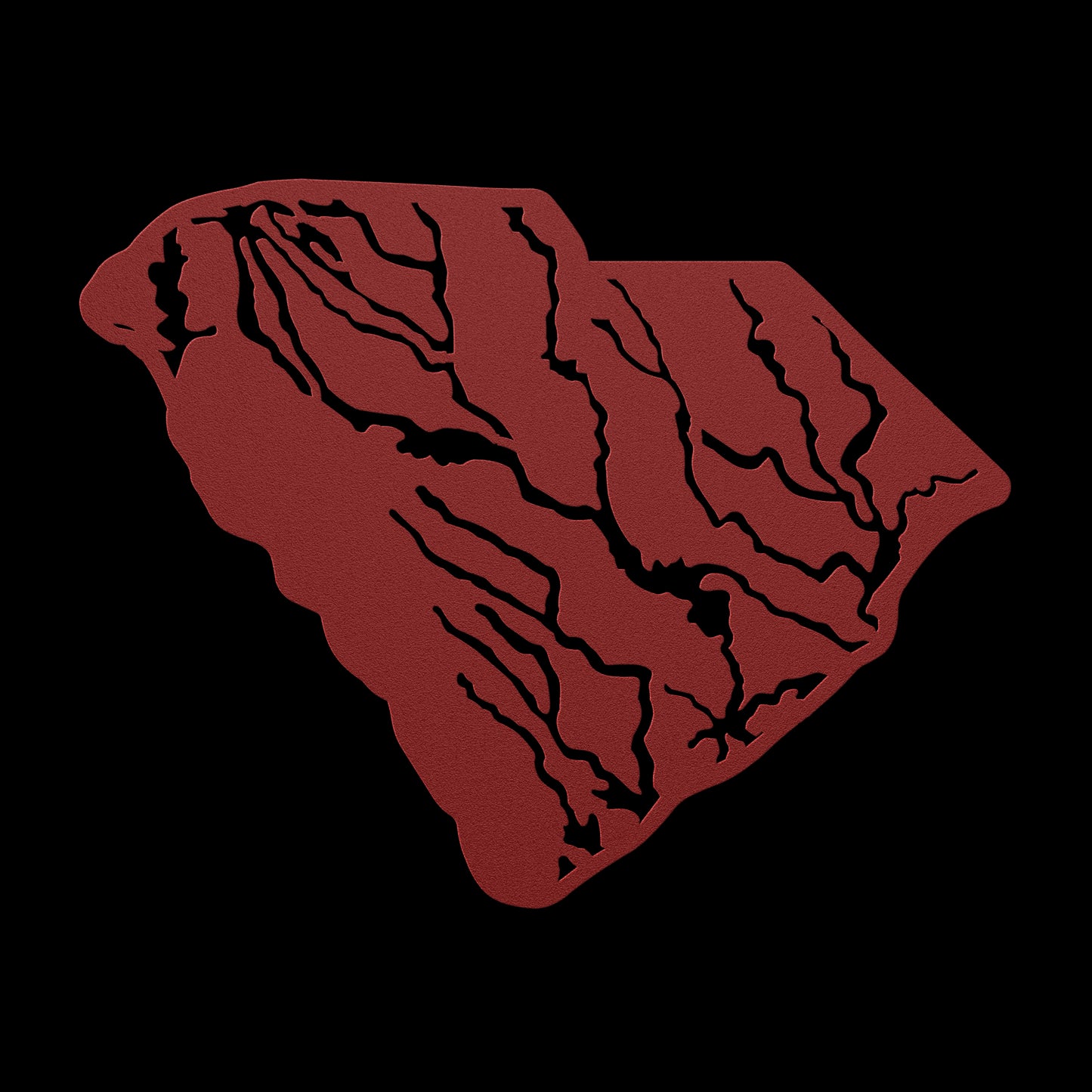 Hydrological_map_of_South_Carolina_Metal_Red_Transparent_Mockup.png