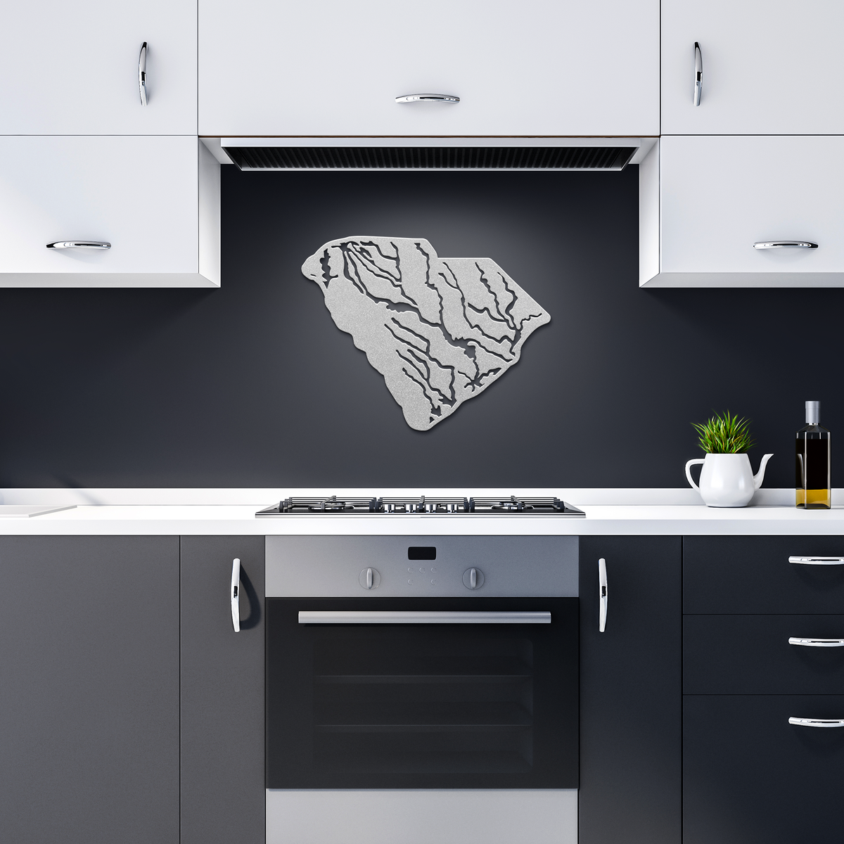 Hydrological_map_of_South_Carolina_Metal_Silver_Dark_Kitchen_Mockup.png