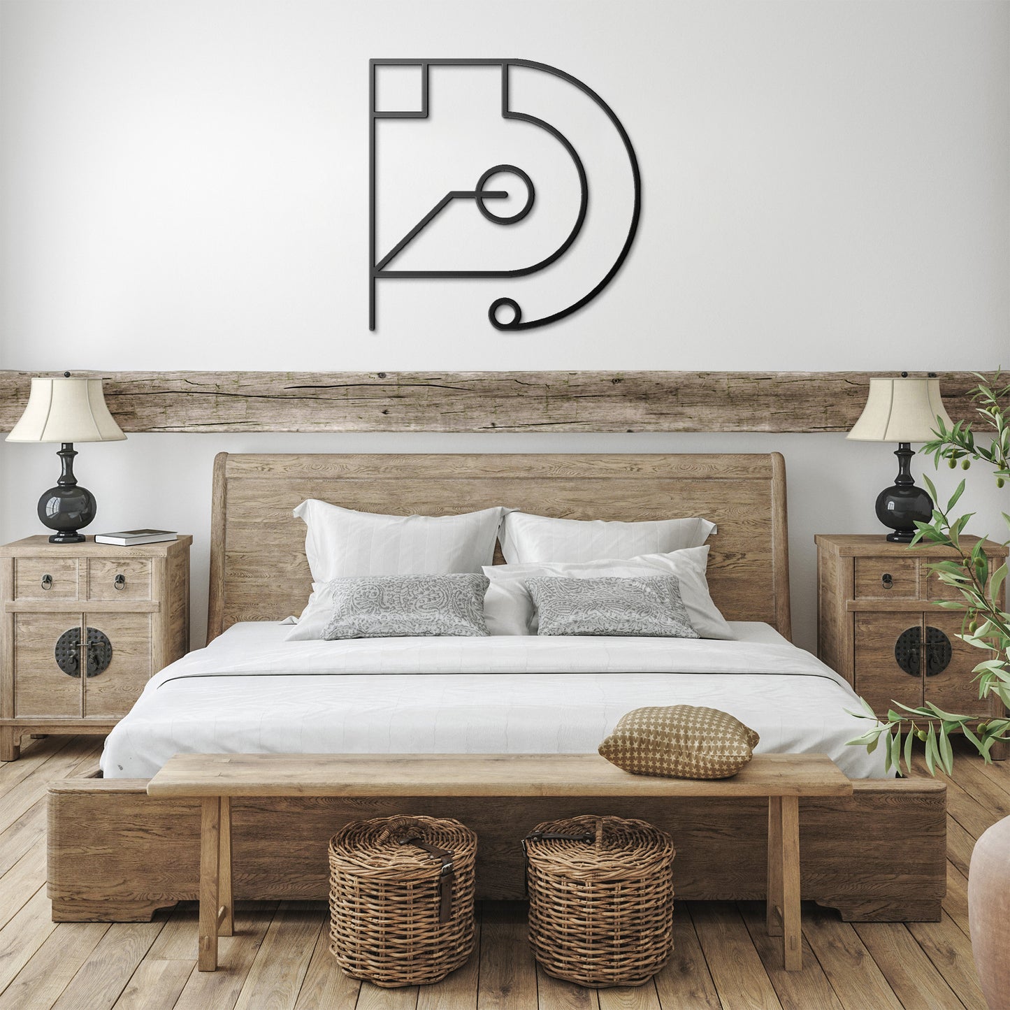 Letter D, Your Initial, Art Deco Letters, Monogram, Metal Signs, Rustic Sign, Wall Art, Wall Decor