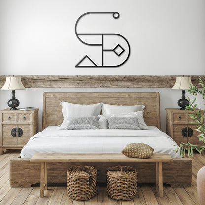 Letter S, Your Initial, Art Deco Letters, Monogram, Metal Signs, Rustic Sign, Wall Art, Wall Decor