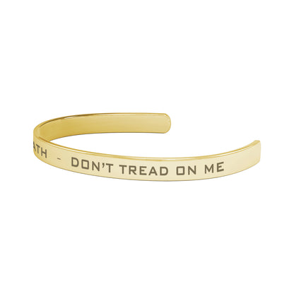Personalizable Liberty or Death - Don't Tread On Me Cuff Bracelet