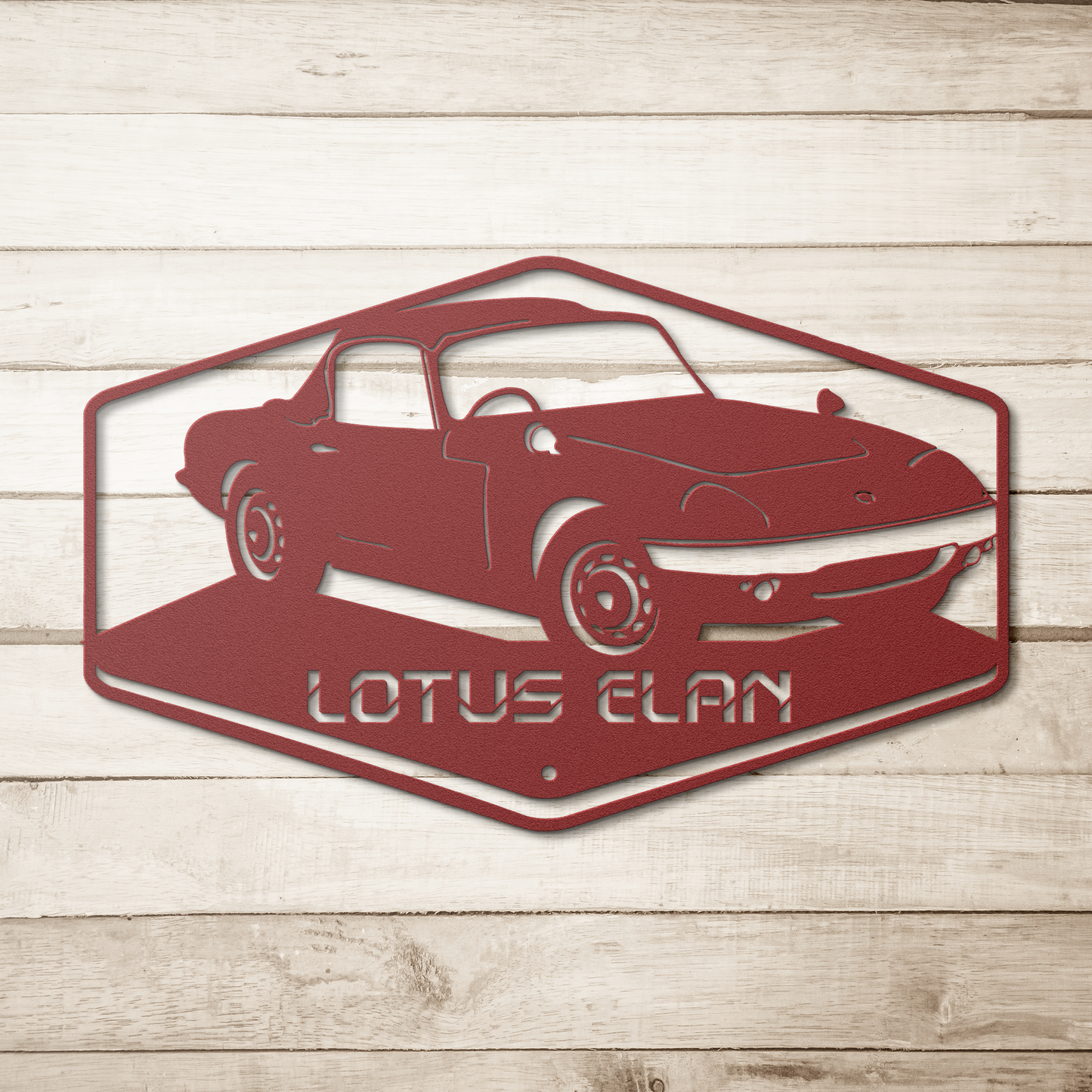 Lotus_Elan_Metal_Wall_Art_Red_Simple_Wood_BKGD_Mockup.png