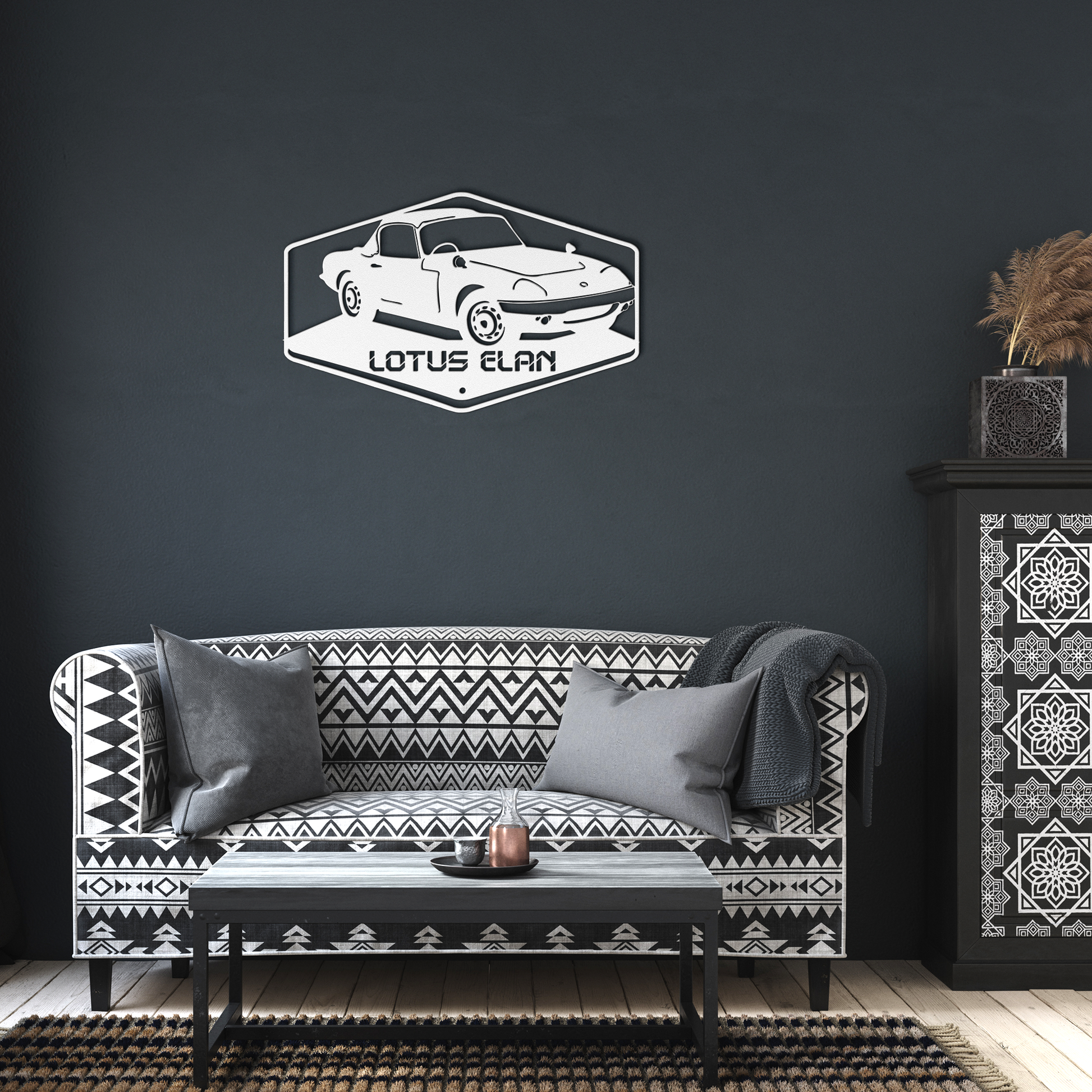 Lotus_Elan_Metal_Wall_Art_White_Dark_Living_Room_Mockup.png