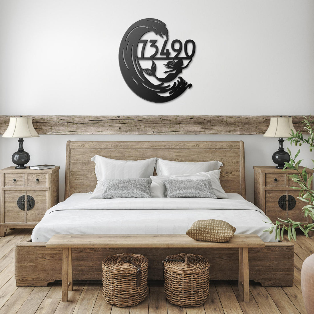 Mermaid_Magic_Address_Sign_Black_Farmhouse_Bedroom_Mockup_15548917