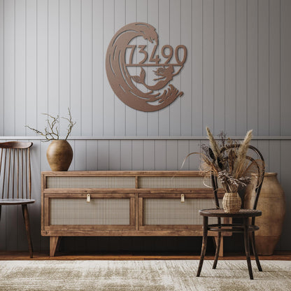 Mermaid_Magic_Address_Sign_Copper_Rustic_Hallway_Mockup_15548925