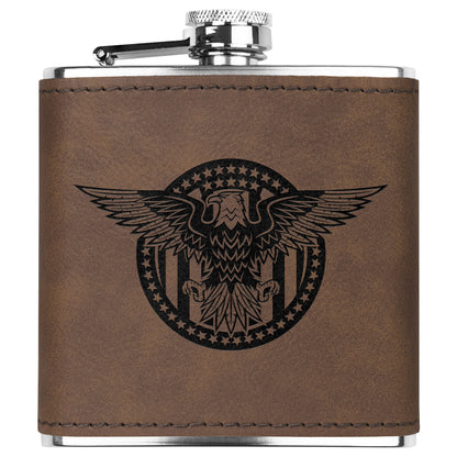 Military Eagle Stainless Steel Flask