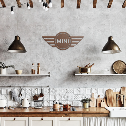 Mini_Cooper_Logo_Metal_Wall_Art_Copper_Rustic_Kitchen_Mockup.png