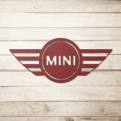 Mini_Cooper_Logo_Metal_Wall_Art_Red_Simple_Wood_BKGD_Mockup.png
