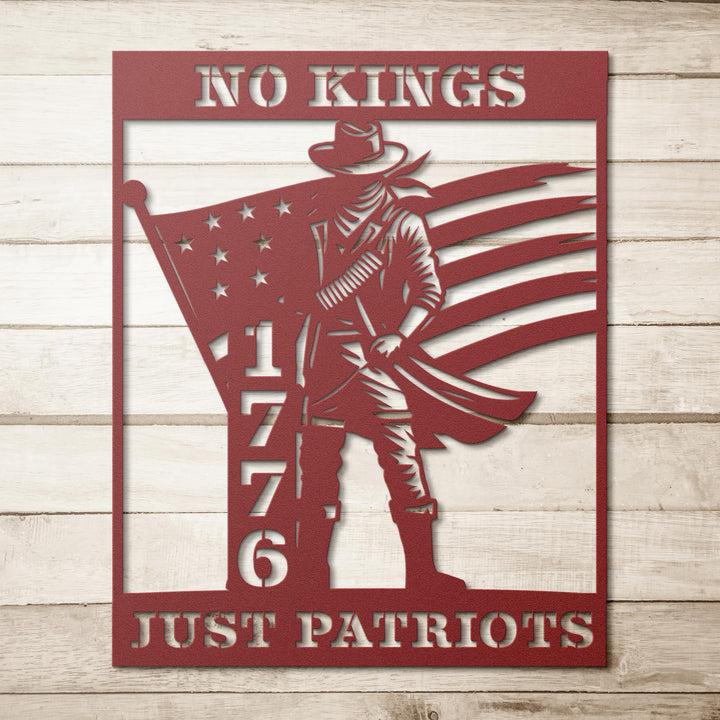 No_Kings_Just_Patriots__1776_Metal_W_Red_Simple_Wood_BKGD_Mockup_14367597