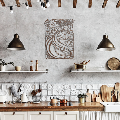 Personalized_Elegant_Mermaid_Metal_Wall__Copper_Rustic_Kitchen_Mockup.png