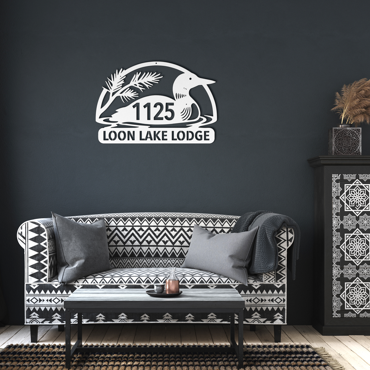 Personalized_Loon_Lake_Lodge_Metal_Addre_White_Dark_Living_Room_Mockup.png_15920106