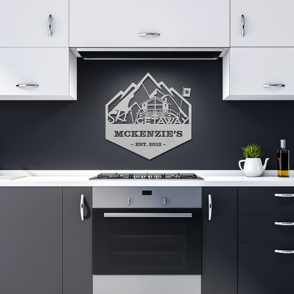 Personalized_Mountain_Cabin_Metal_Wall_A_Silver_Dark_Kitchen_Mockup.png