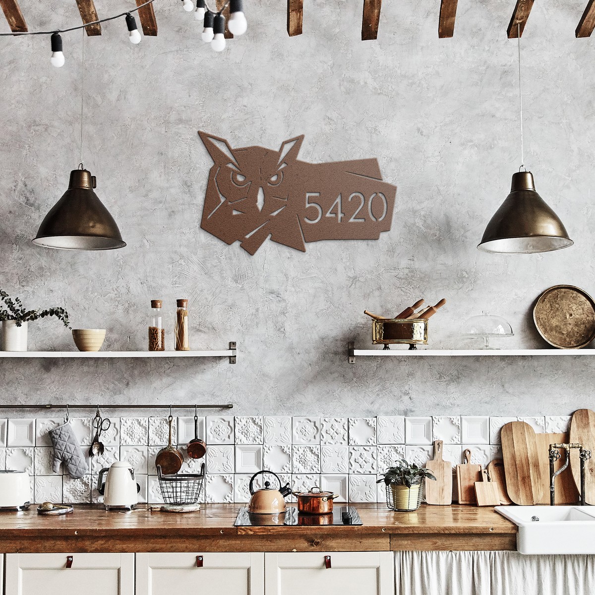 Personalized_Owl_Address_Sign_Copper_Rustic_Kitchen_Mockup.png_16086271