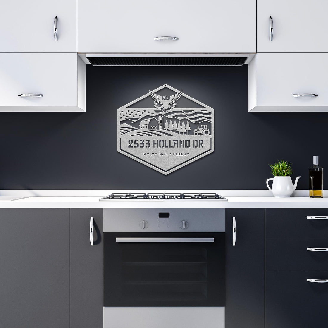 Personalized_Patriotic_Farm_Address_Sign_Silver_Dark_Kitchen_Mockup.png_15872213
