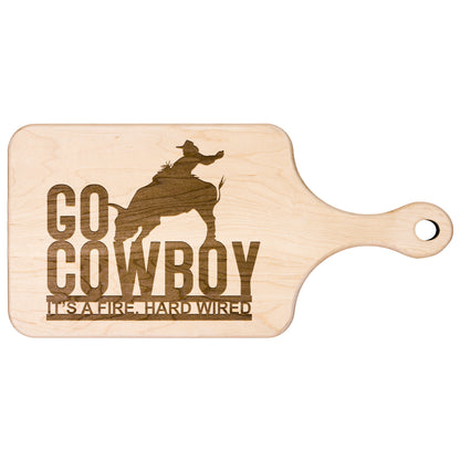 Professional Bull Riders Hardwood Paddle Cutting Board