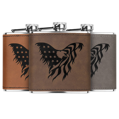 Proud USA Eagle Stainless Steel Flask