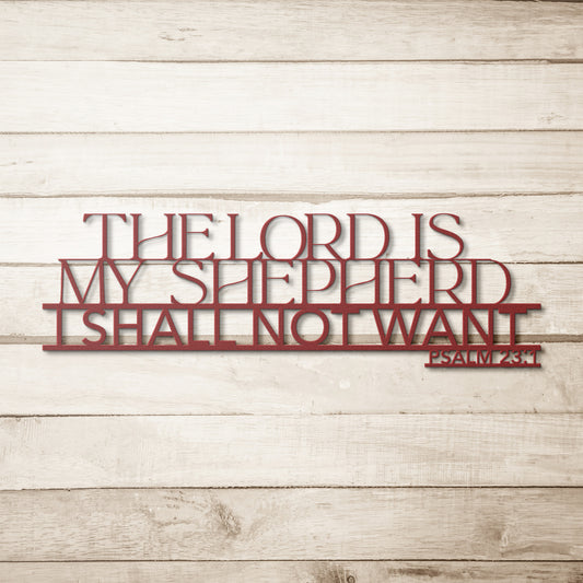 Psalm 23:1 The Lord is My Shepherd Christian Metal Art