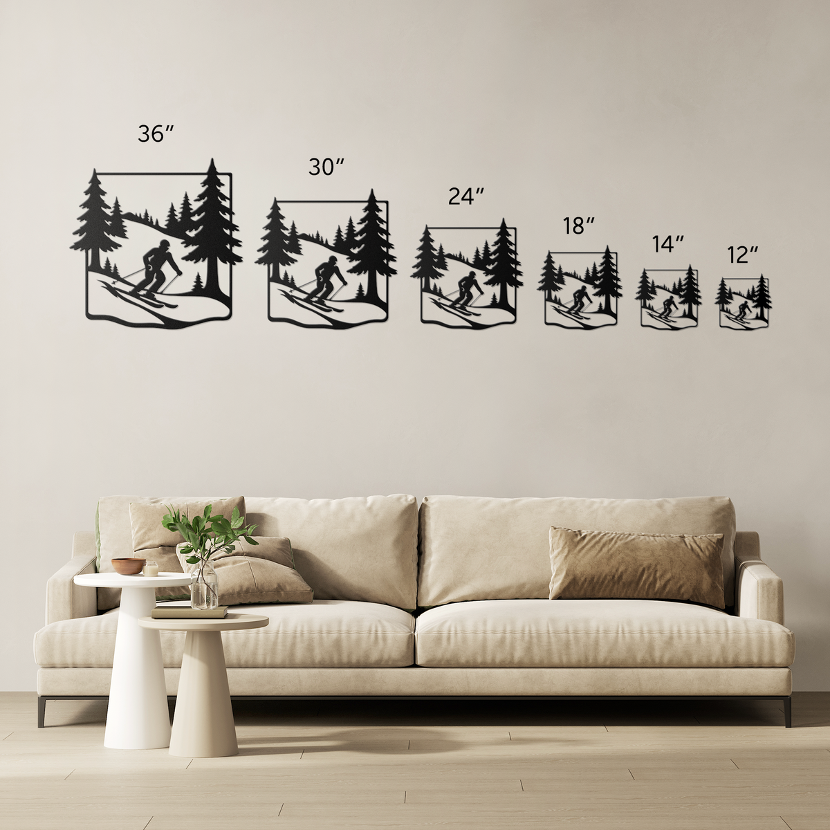Skier_in_Pine_Forest_Metal_Wall_Art_Size_Options_Mockup.png