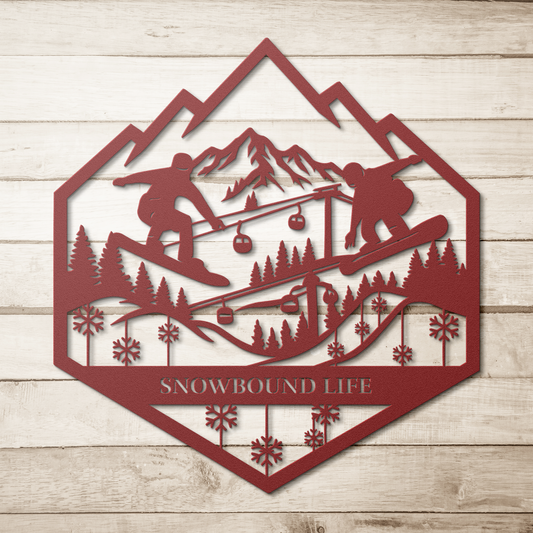 Snowflakes_Snowboarding_Life_Metal_Wall__Red_Simple_Wood_BKGD_Mockup.png_15388130