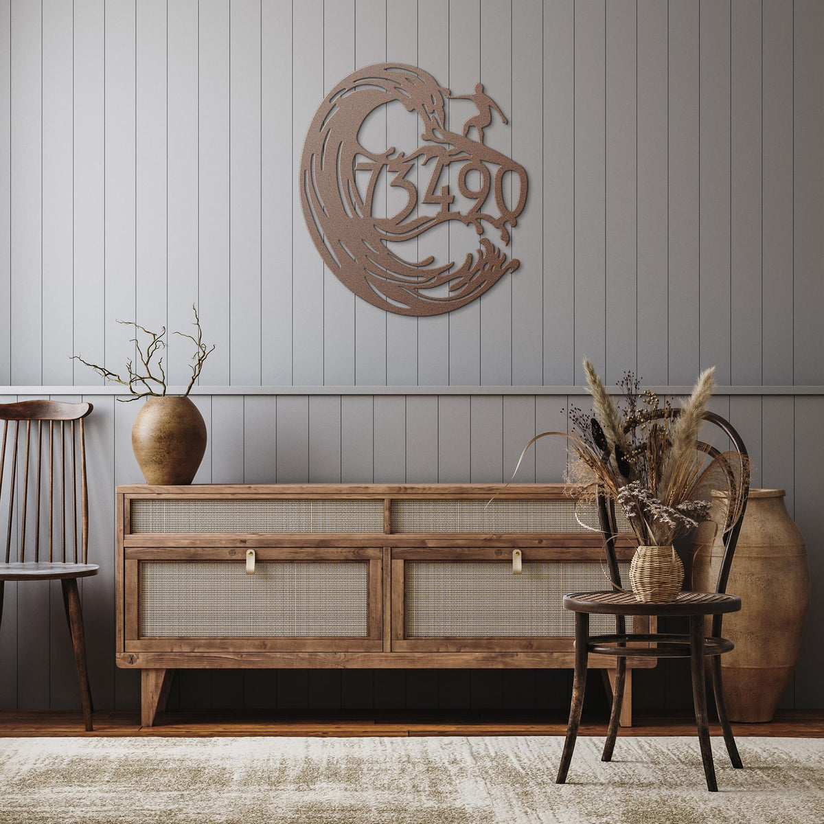 Surfing_The_Wave_Address_Sign_Copper_Rustic_Hallway_Mockup.png_15548839