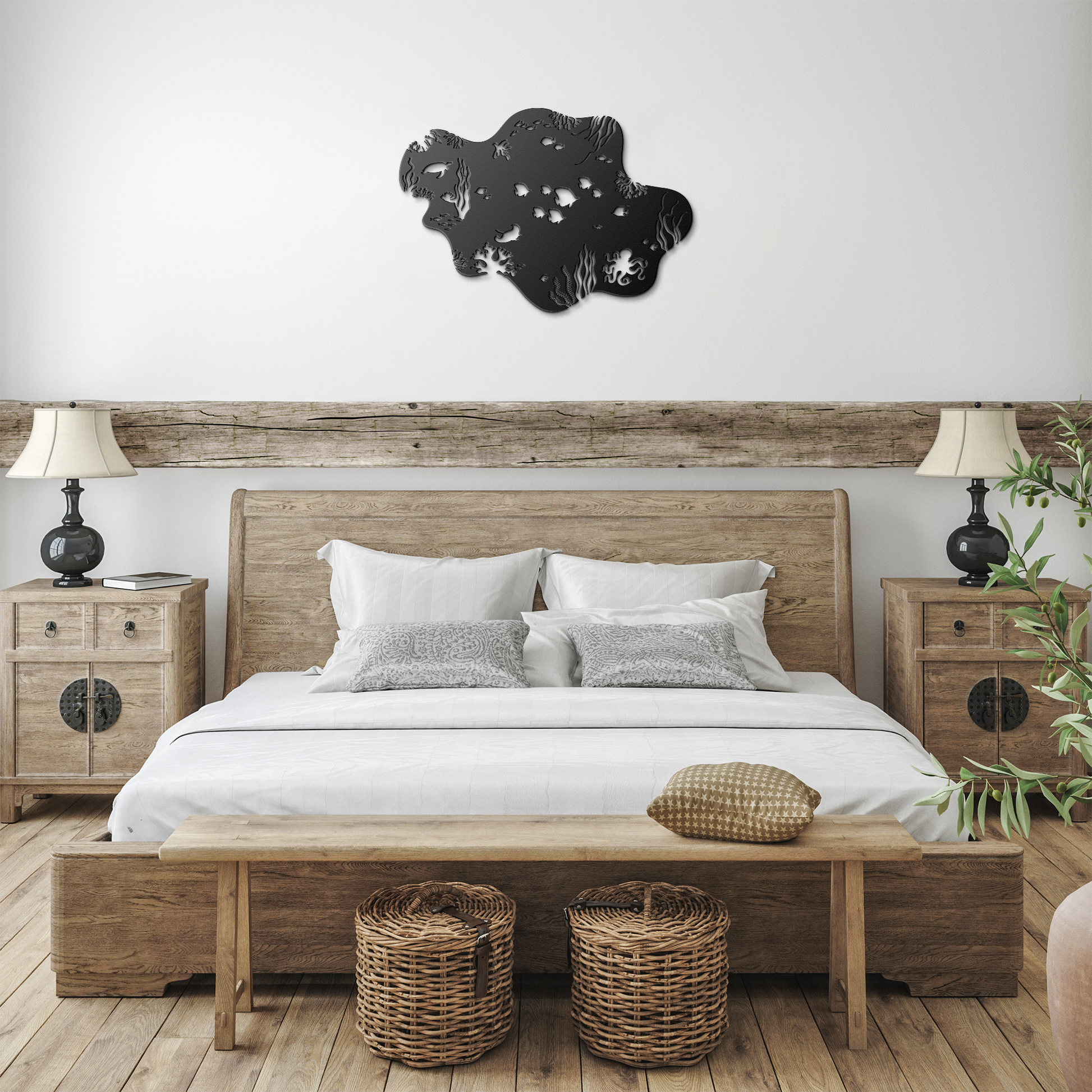 Underwater_Sealife_Metal_Wall_Art_Black_Farmhouse_Bedroom_Mockup.png