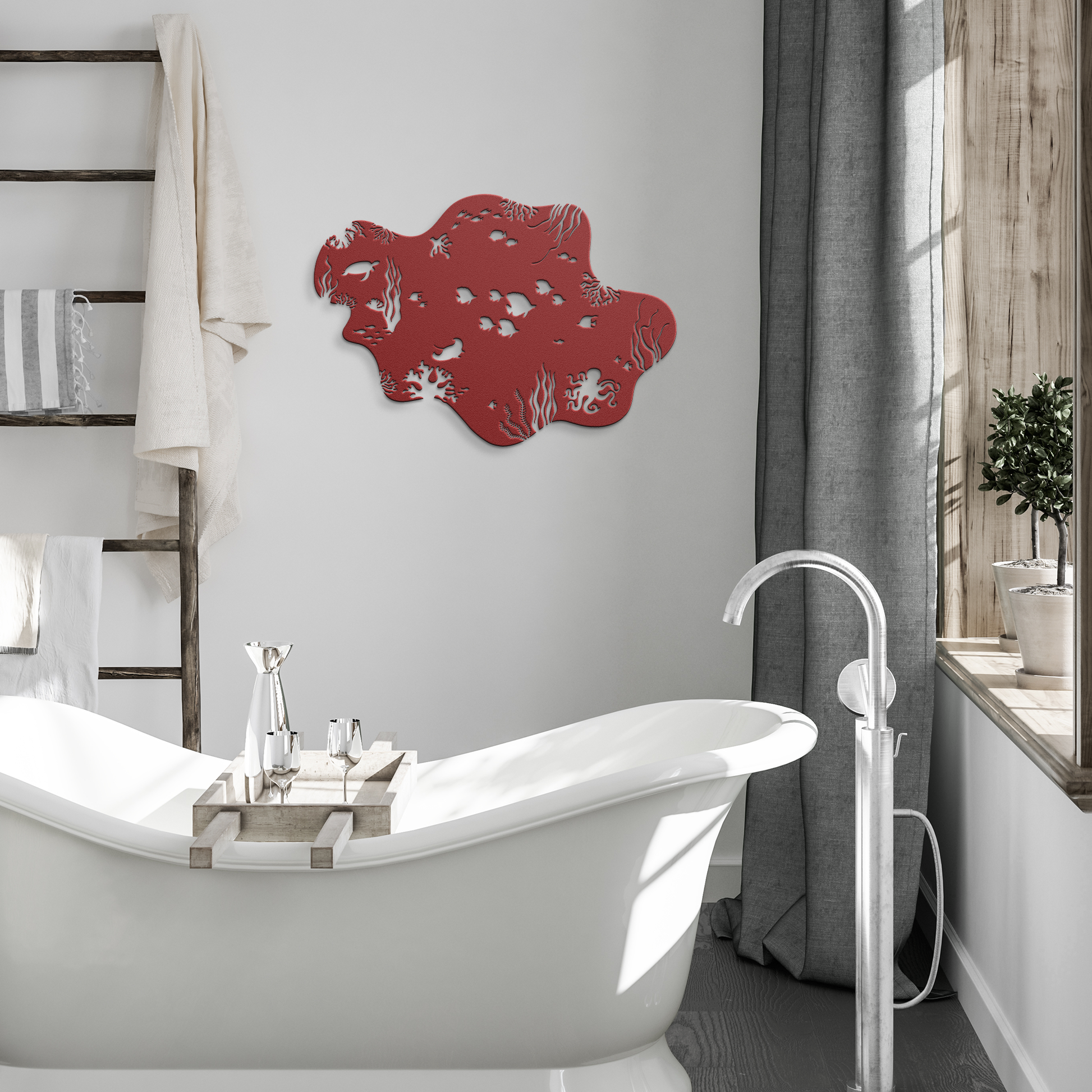 Underwater_Sealife_Metal_Wall_Art_Red_Modern_Bathroom_Mockup.png