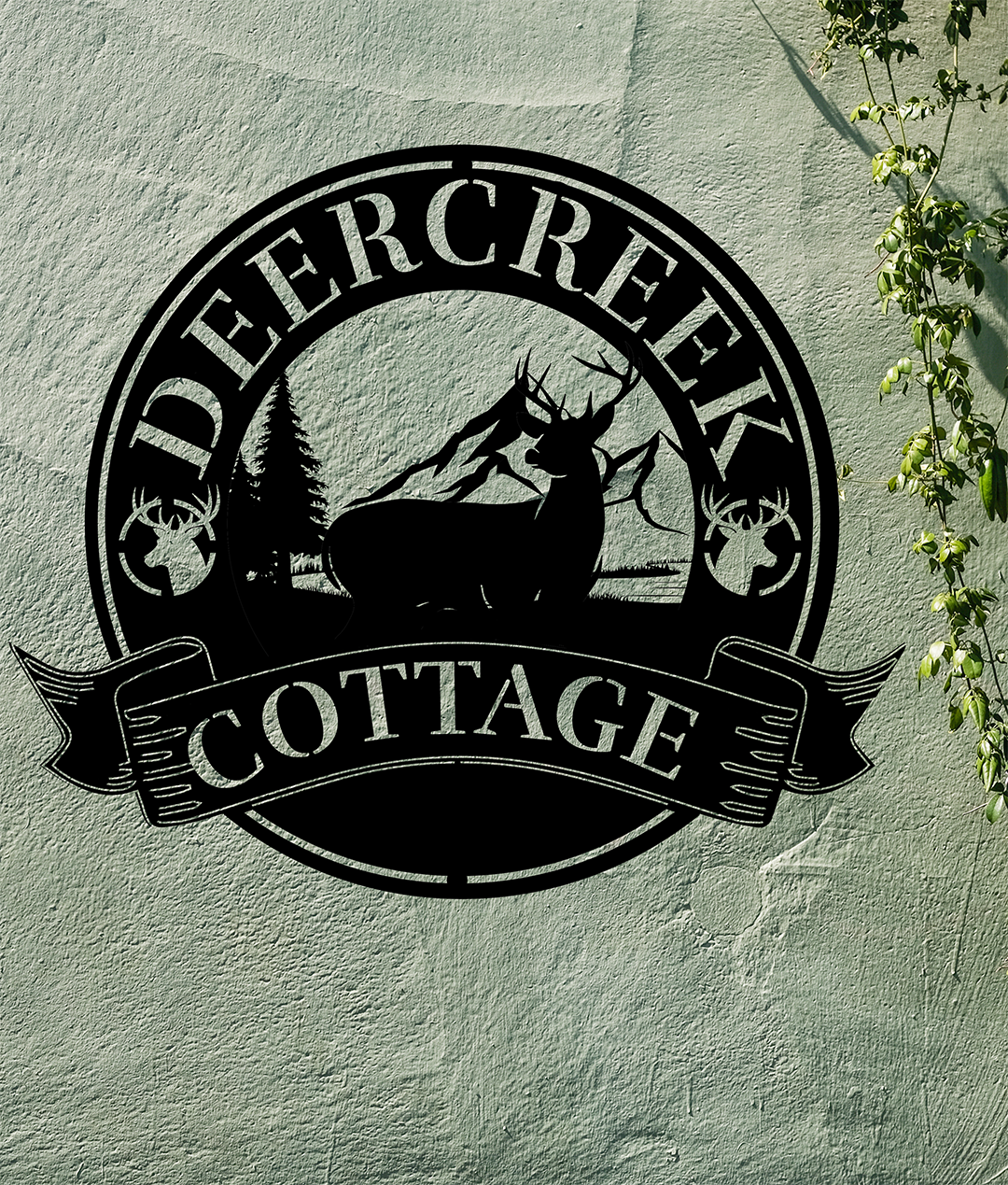 Personalized DeerCreek Cottage Metal Artwork