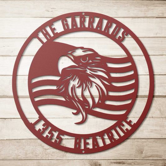 Custom Eagle Metal Decor