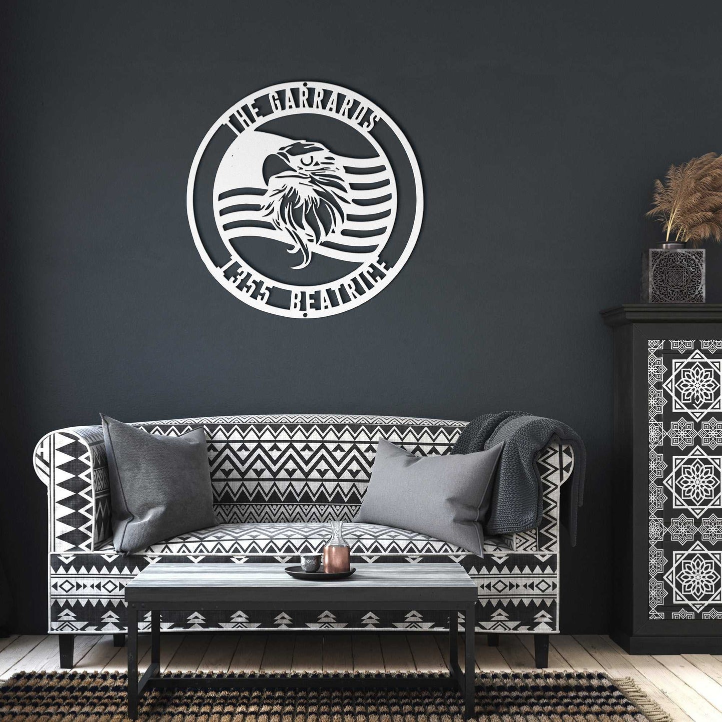 America Eagle & Flag Circle